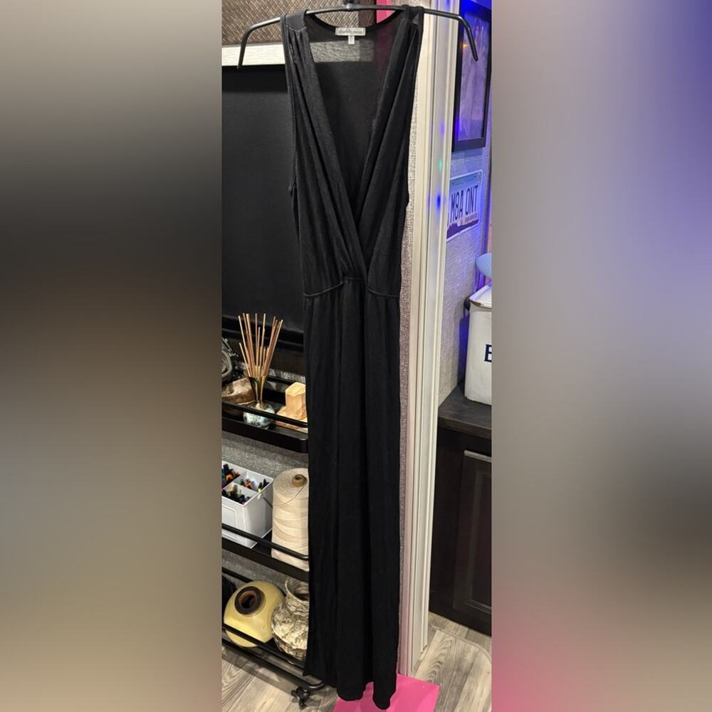 Charlotte USA made minimalist Russe Black Sleeveless dress small